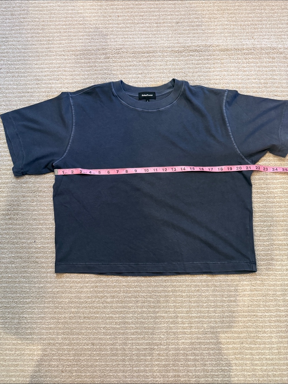 Relaxed Crop Tee, dark grey - Picture 7 of 9
